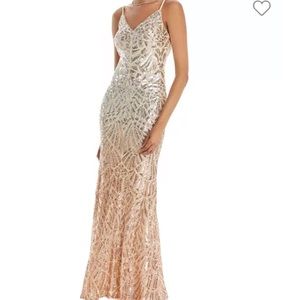 AQUA ombré sequin dress (6)